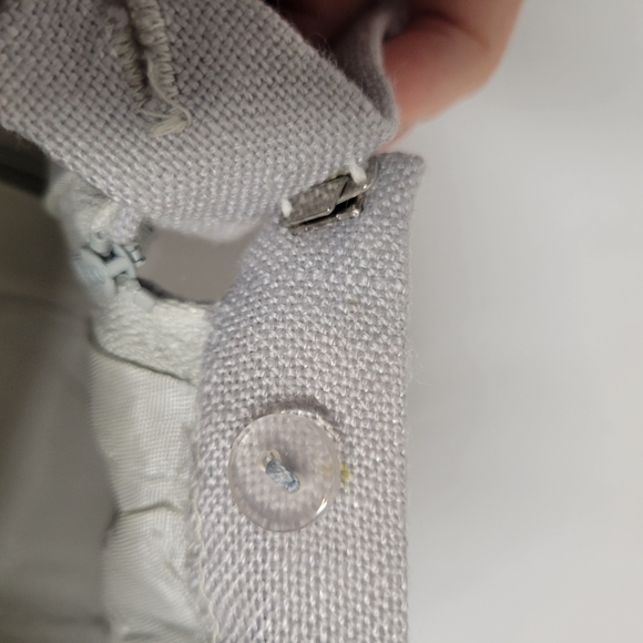 Vintage 70's Pleated Academia Skirt Midi Plaid light Grey USA JH Collectibles - Picture 4 of 10